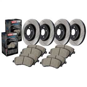 Street-4 Wheel Disc Brake Kit w/Slotted Rotors